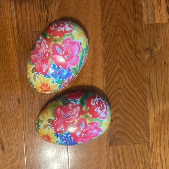 Bundle of 6 Easter decorations. NWT plush bunny rabbit. Avon egg tin. 5 ceramics - Picture 6 of 11